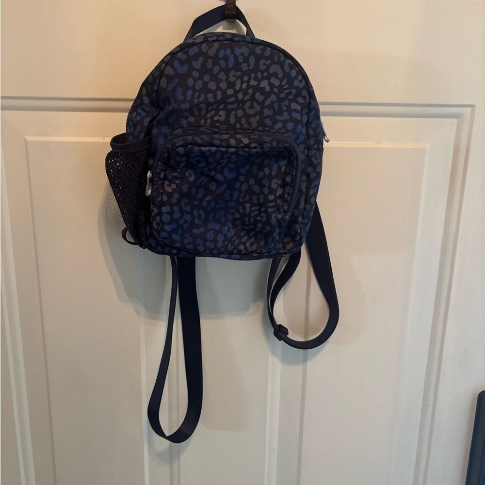 Fabletics Blue Leopard Print Backpack - image 8